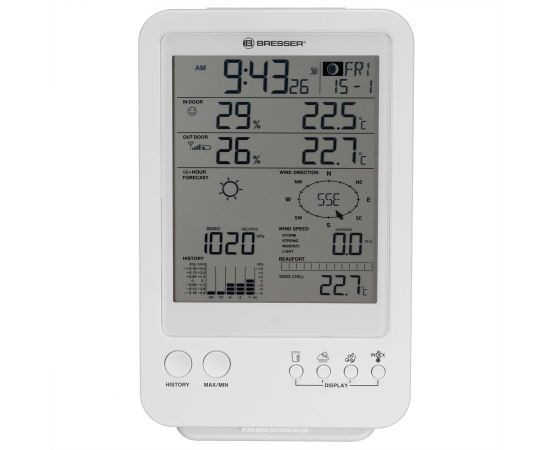 Купить Метеостанція Bresser Weather Center 5-in-1 White (7002511), фото , изображение 4, характеристики, отзывы