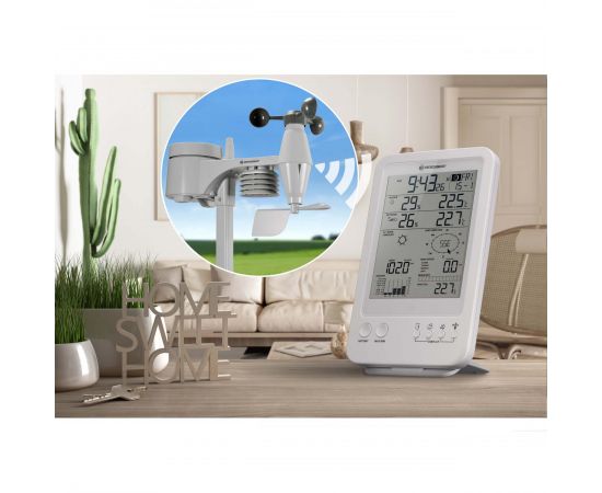Купить Метеостанція Bresser Weather Center 5-in-1 White (7002511), фото , изображение 7, характеристики, отзывы