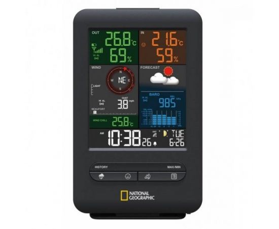 Купить Метеостанція National Geographic Weather Center 5-in-1 256 colour Black (9080500), фото , изображение 3, характеристики, отзывы