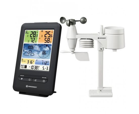 Придбати Метеостанція Bresser Weather Center 5-in-1 V WIFI Professional colour (7002585), image , характеристики, відгуки