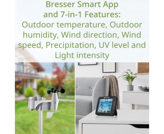 Купить Метеостанція Bresser Smart Home 7-in-1 Weather Center ClimateConnect (7003600CM3000), фото , изображение 7, характеристики, отзывы