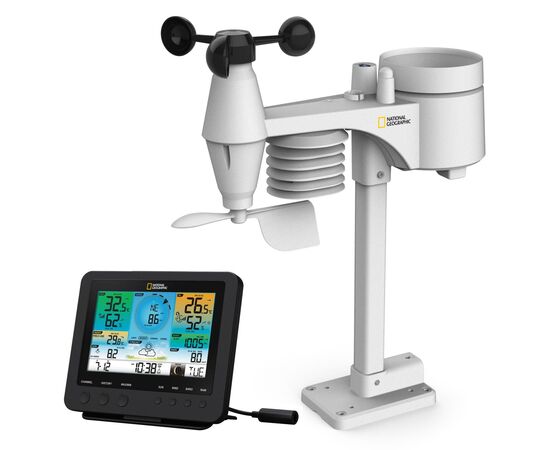 Купить Метеостанція National Geographic WIFI Colour Weather Center 7-in-1 Sensor (9080600), фото , характеристики, отзывы