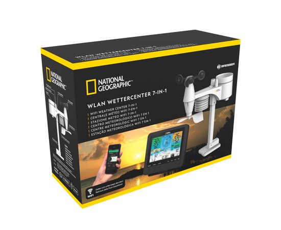 Купить Метеостанція National Geographic WIFI Colour Weather Center 7-in-1 Sensor (9080600), фото , изображение 6, характеристики, отзывы