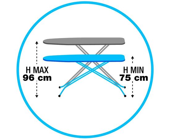 Купить Гладильная доска Gimi Prestige Lavanda (154217), фото , изображение 6, характеристики, отзывы