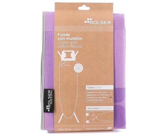 Придбати Чохол для прасувальної дошки Rolser Muleton Malva 130 x 48 см (FUR003-2061), image , зображення 3, характеристики, відгуки