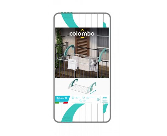 Купить Сушарка для білизни навісна Colombo Balcony 10 (ST188), фото , изображение 3, характеристики, отзывы