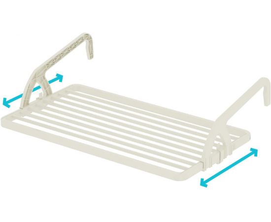 Придбати Сушарка для білизни навісна Colombo Balcony 10 Resina (ST988), image , зображення 2, характеристики, відгуки