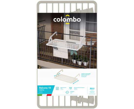 Придбати Сушарка для білизни навісна Colombo Balcony 10 Resina (ST988), image , зображення 3, характеристики, відгуки