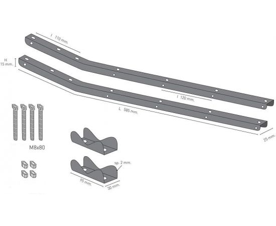 Купить Сушарка для білизни навісна Colombo Balcony with clamps (STZAN2), фото , изображение 6, характеристики, отзывы
