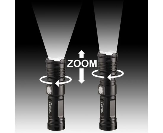 Придбати Ліхтар National Geographic Iluminos Led Zoom Flashlight 1000 lm (9082400), image , зображення 4, характеристики, відгуки