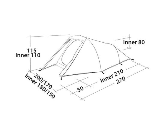 Купить Намет тримісний Easy Camp Energy 300 Rustic Green (120389), фото , изображение 6, характеристики, отзывы