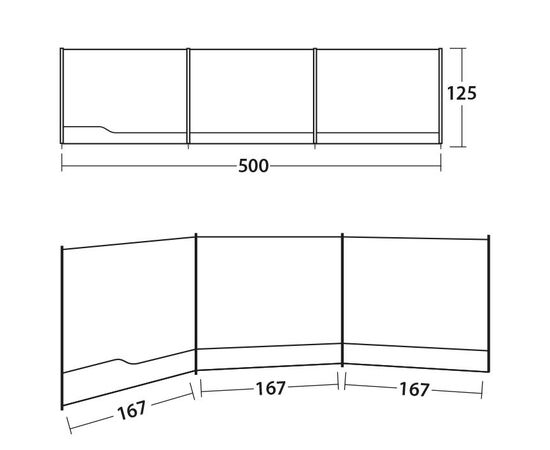 Придбати Тент пляжний Outwell Windscreen сірий (111161), image , зображення 2, характеристики, відгуки