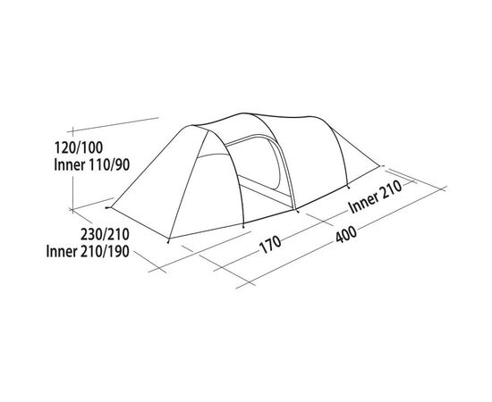 Купить Намет чотиримісний Easy Camp Magnetar 400 Rustic Green (120416), фото , изображение 11, характеристики, отзывы
