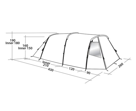 Купить Намет чотиримісний Easy Camp Huntsville 400 Green/Grey (120406), фото , изображение 9, характеристики, отзывы