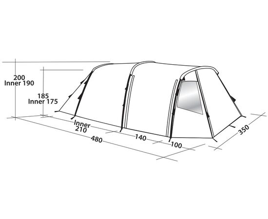 Купить Намет шестимісний Easy Camp Huntsville 600 Green/Grey (120408), фото , изображение 9, характеристики, отзывы