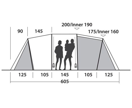Купить Намет шестимісний Easy Camp Huntsville Twin 600 Green/Grey (120409), фото , изображение 11, характеристики, отзывы