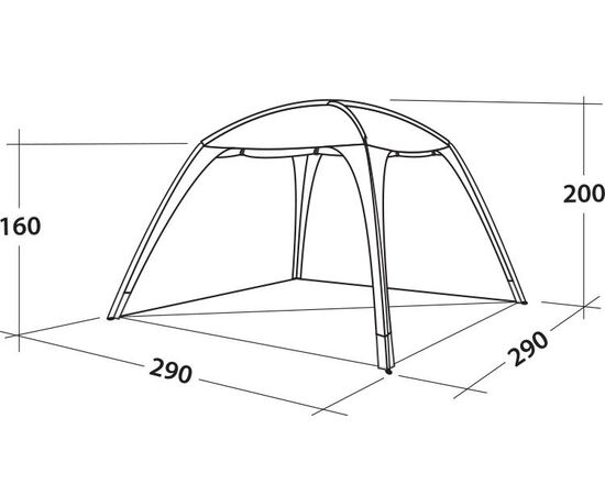 Купить Шатро Easy Camp Day Lounge Granite Grey (120426), фото , изображение 10, характеристики, отзывы