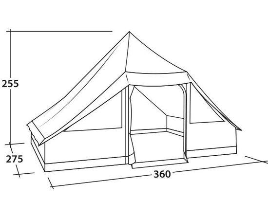 Придбати Намет десятимісний Easy Camp Moonlight Cabin Grey (120444), image , зображення 19, характеристики, відгуки