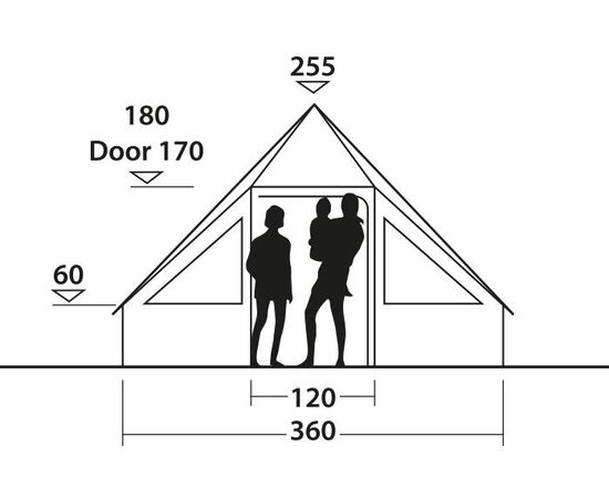 Придбати Намет десятимісний Easy Camp Moonlight Cabin Grey (120444), image , зображення 20, характеристики, відгуки