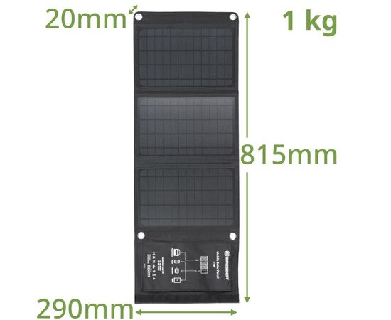 Купить Портативний зарядний пристрій сонячна панель Bresser Mobile Solar Charger 21 Watt USB DC (3810030), фото , изображение 5, характеристики, отзывы