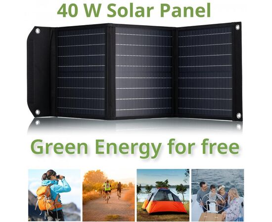 Купить Портативний зарядний пристрій сонячна панель Bresser Mobile Solar Charger 40 Watt USB DC (3810040), фото , изображение 7, характеристики, отзывы