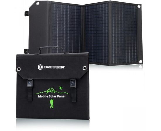 Купить Портативний зарядний пристрій сонячна панель Bresser Mobile Solar Charger 60 Watt USB DC (3810050), фото , характеристики, отзывы