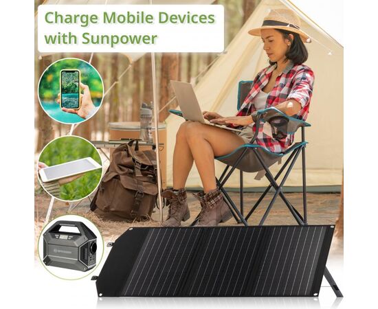 Купить Портативний зарядний пристрій сонячна панель Bresser Mobile Solar Charger 60 Watt USB DC (3810050), фото , изображение 10, характеристики, отзывы