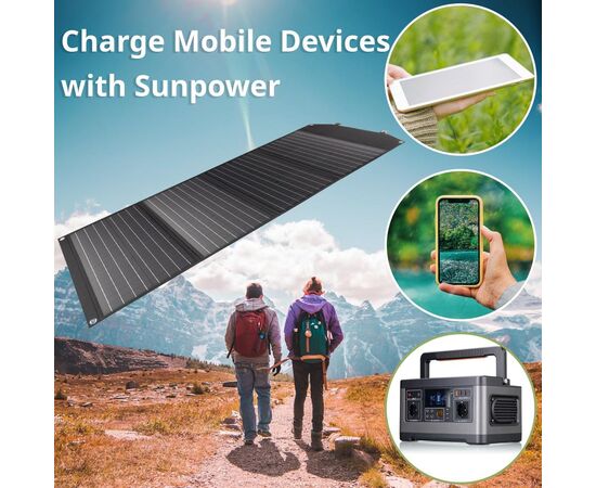 Придбати Портативний зарядний пристрій сонячна панель Bresser Mobile Solar Charger 120 Watt USB DC (3810070), image , зображення 5, характеристики, відгуки