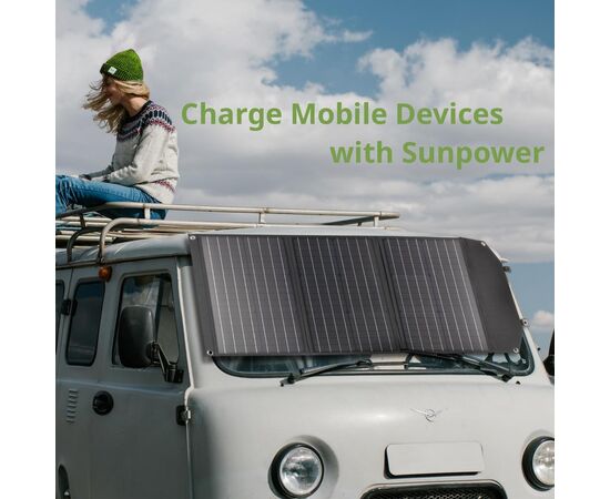 Придбати Портативний зарядний пристрій сонячна панель Bresser Mobile Solar Charger 120 Watt USB DC (3810070), image , зображення 9, характеристики, відгуки