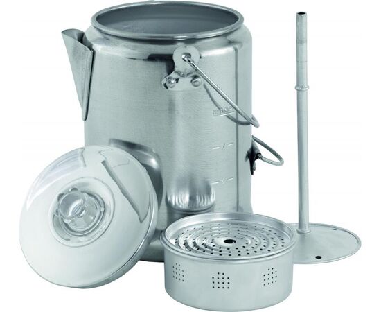 Купить Кавоварка туристична Easy Camp Adventure Coffee Pot 1.4L Silver (680197), фото , изображение 2, характеристики, отзывы