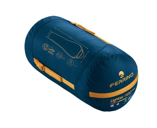 Придбати Спальний мішок Ferrino Lightec SM -1100 / -3 ° C Blue / Yellow (Left), image , зображення 2, характеристики, відгуки