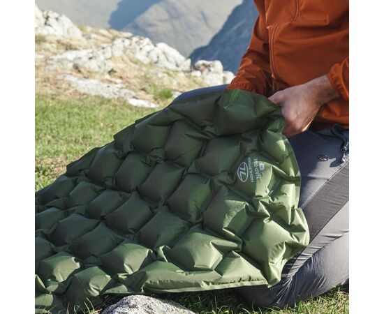 Купить Килимок надувний Highlander Nap-Pak Inflatable Sleeping Mat XL 5 cm Olive (AIR073-OG), фото , изображение 9, характеристики, отзывы