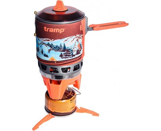 Придбати Система для приготування їжі Tramp 0,8л помаранч TRG-049-orange, image , характеристики, відгуки