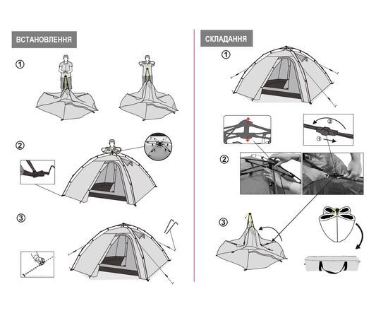 Придбати Намет Tramp Quick 2 (v2), TRT-096, image , зображення 13, характеристики, відгуки