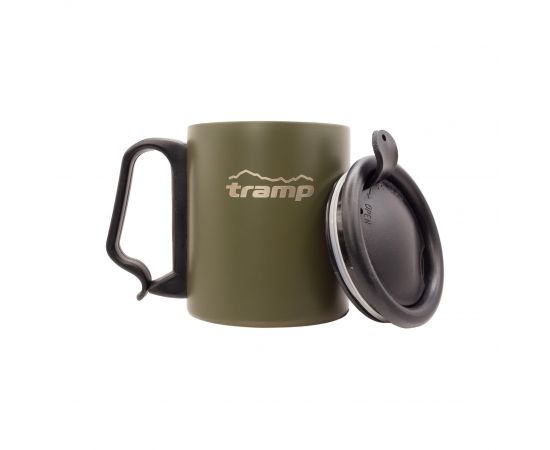 Купить Термокружка TRAMP з поїлкою і защіпкою 350мл UTRC-020 olive, фото , изображение 3, характеристики, отзывы