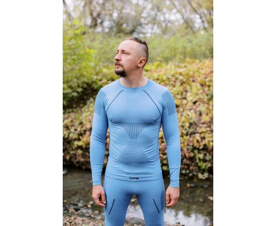Придбати Термобілизна чоловіча Tramp Active комплект (футболка+штани) UTRUM-021-blue, L/XL, image , характеристики, відгуки