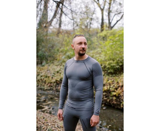 Придбати Термобілизна чоловіча Tramp Active комплект (футболка+штани) UTRUM-021-grey, 2XL, image , характеристики, відгуки