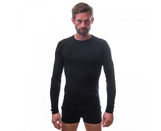 Купить Термофутболка чоловіча Sensor Merino DF LS black 15100021, SM11M-black-L, фото , изображение 3, характеристики, отзывы