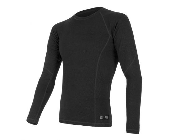 Купить Термофутболка чоловіча Sensor Merino DF LS black 15100021, SM11M-black-M, фото , характеристики, отзывы