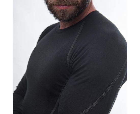 Купить Термофутболка чоловіча Sensor Merino Active LS black 11109033, SM11MA-black-L, фото , изображение 5, характеристики, отзывы