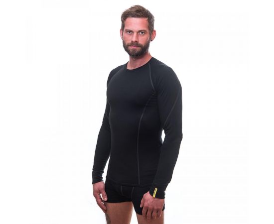 Купить Термофутболка чоловіча Sensor Merino Active LS black 11109033, SM11MA-black-M, фото , изображение 2, характеристики, отзывы