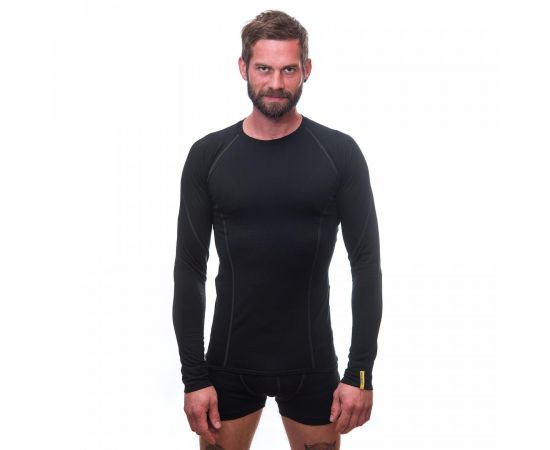 Купить Термофутболка чоловіча Sensor Merino Active LS black 11109033, SM11MA-black-M, фото , изображение 3, характеристики, отзывы