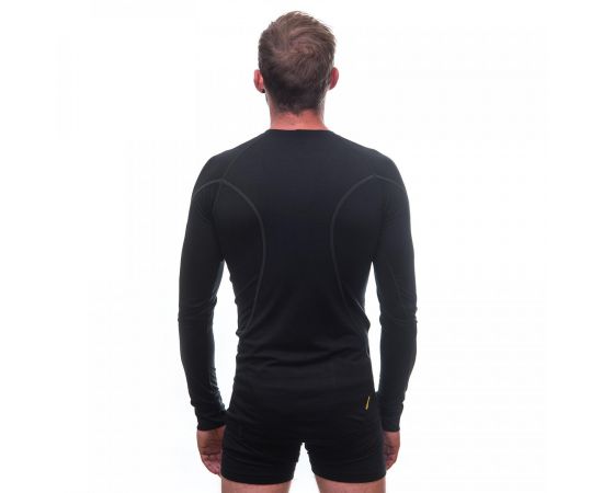 Купить Термофутболка чоловіча Sensor Merino Active LS black 11109033, SM11MA-black-M, фото , изображение 4, характеристики, отзывы