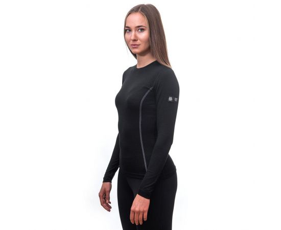 Придбати Термофутболка жіноча Sensor Merino Active LS black 11109024, SW11MA-black-XL, image , зображення 2, характеристики, відгуки