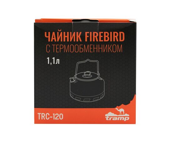 Купить Чайник TRAMP анодований з теплообмінником, 1,1 л (TRC-120), фото , изображение 2, характеристики, отзывы