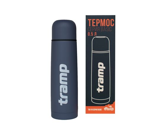 Купить Термос TRAMP Basic 0,5л, Сірий, фото , характеристики, отзывы