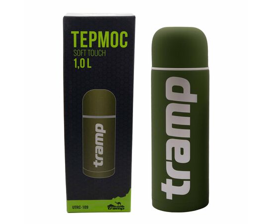 Придбати Термос TRAMP Soft Touch 1 л UTRC-109 Хакі, image , зображення 3, характеристики, відгуки