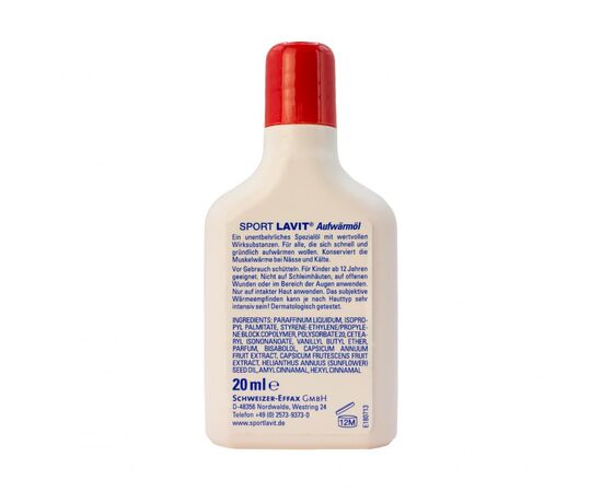 Купить Масло для разогрева мышц Sport Lavit Sportoil Aktiv 20ml Mini, фото , изображение 2, характеристики, отзывы